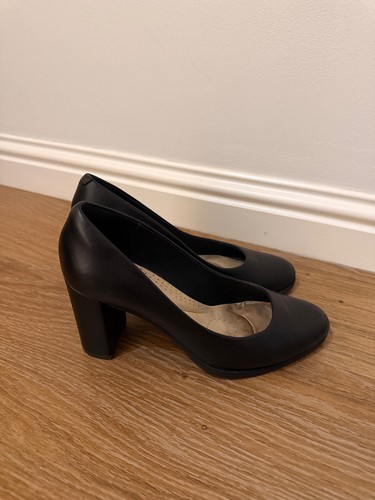 Cabin crew black leather - leather, shoes